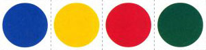 4 разноцветных круга