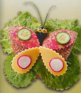 бутерброд бабочка