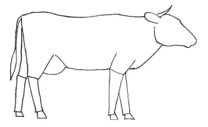 как рисовать корову 2