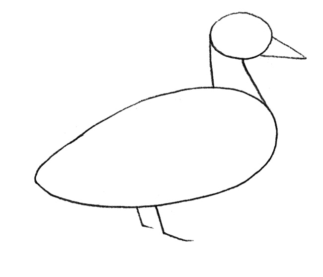 рисунок утки 1