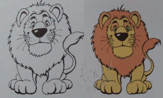 как нарисовать льва 2 вариант