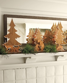 деревянное рождественское украшение